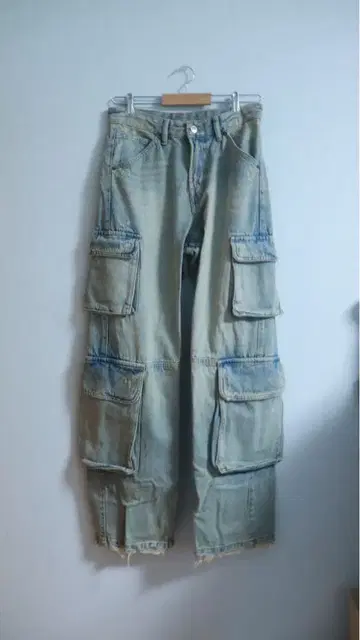 ZARA 라이트 블루 카고 팬츠 29