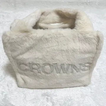 퍼 로고 토트 RODEO CROWNS 로데오 크라운 백 아이보리