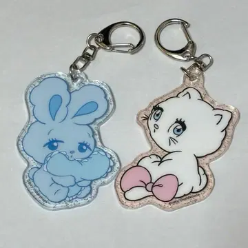 foxy illustrations 아크릴 키체인 아크릴 키링 2개 세트