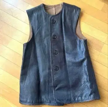 밀리터리 가죽 베스트