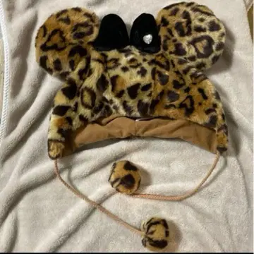 디즈니 미니 레오파드 무늬 모자 Disney 팬캡 미니