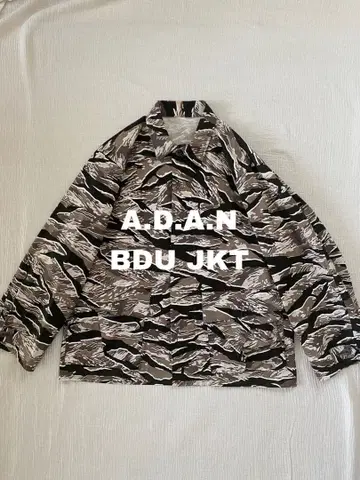 A.D.A.N 타이거 카모 BDU 밀리터리 자켓