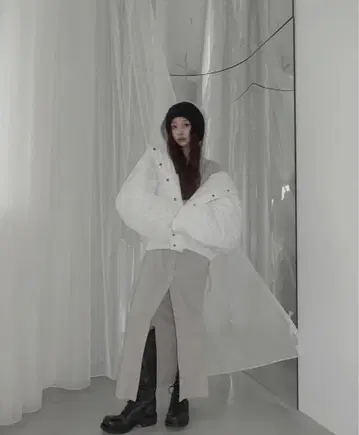 택 포함 미사용 새상품 fiction tokyo 나일론 봄버 자켓