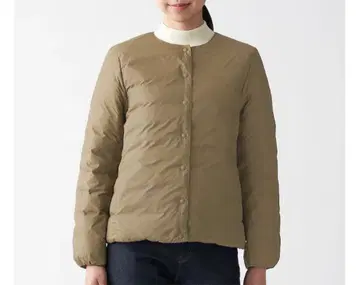 새상품급 무인양품 경량 다운 노카라 자켓 M