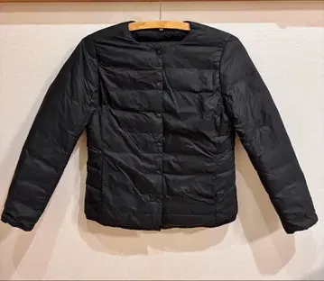 무인양품 블랙 다운 자켓
