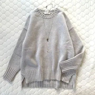 [ 새상품급 ] 투모로우랜드 라무 캐시미어 크루넥 풀오버 베이지