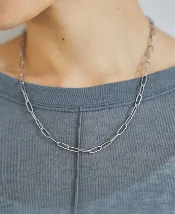 새상품 [ DELI by ] 모던 미디엄 링크 체인 목걸이