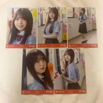 노기자카46 브로마이드 모리에 레이신 왜 우리는 달리는가 5종