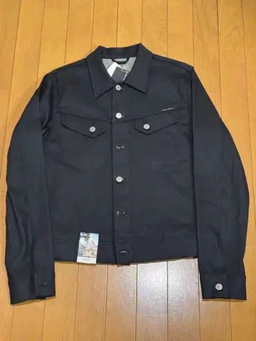 블랙 데님 자켓