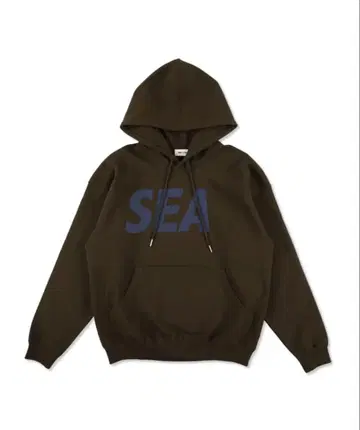 SEA WIND AND 다크 브라운 후드티