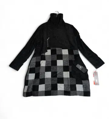 택 포함 새상품 M-L 코이비토미사키 무릎 기장 원피스 블랙 겨울 상품