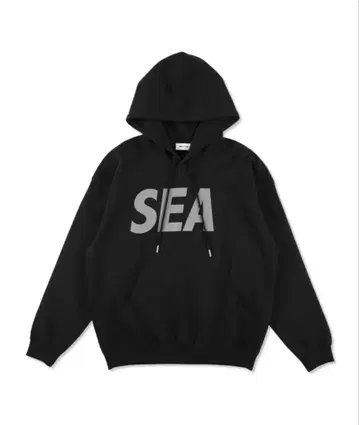 SEA WIND AND 후드티 블랙