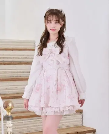 LIZLISA 주얼리 패턴 셋업 핑크