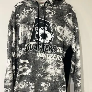 QUACKERS 그래픽 후드티 L 사이즈