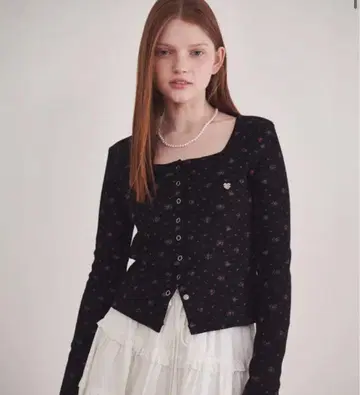 RONRON 꽃무늬 가디건