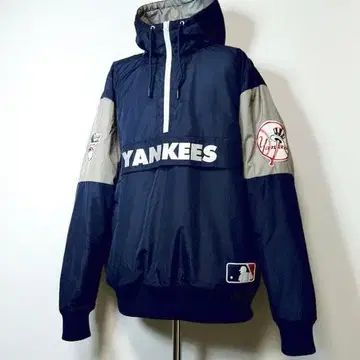 양키스 파나틱스 아노락 후드티 자켓 XL 풀오버