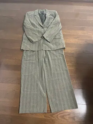 셋업 스트라이프 그린 계열