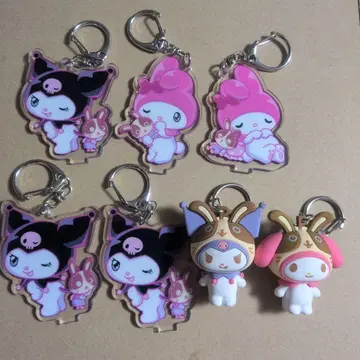 우사미 콜라보 쿠로미, 마이멜로디 키링 모음 7개 세트
