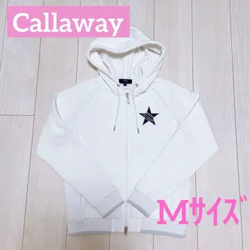 캘러웨이 여성용 후드티 맨투맨 별 화이트