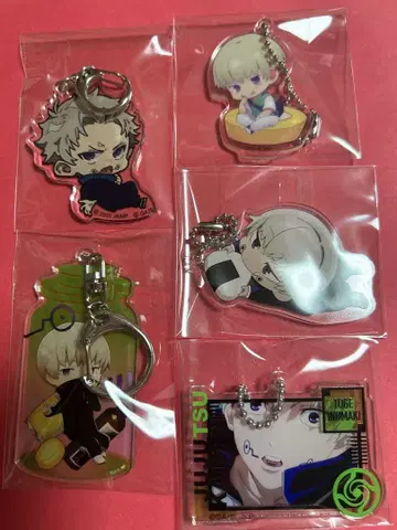 주술회전 이누마키 토게 아크릴 키링 5개 세트