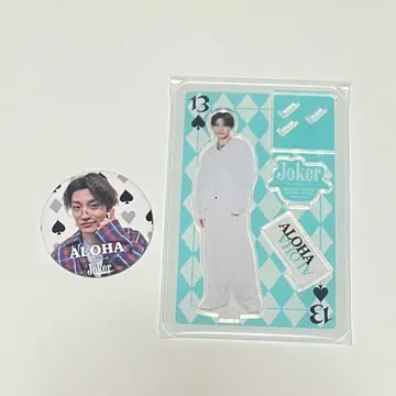 초특급 타카마츠 아로하 JOKER 아크릴 스탠드 캔뱃지