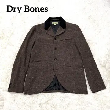 새상품급 드라이 본즈 트위드 자켓 벨벳 칼라 로카빌리