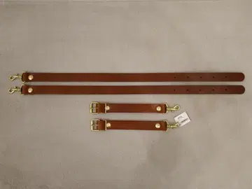 미사용품 HERZ 헬츠 백팩 스트랩 폭 2.4cm 초코