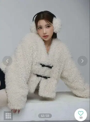 eimy istoire 프렌치 푸들 퍼 리본 자켓