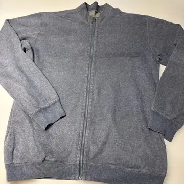 PAPAS 그레이 풀 집업 트레이닝 가디건