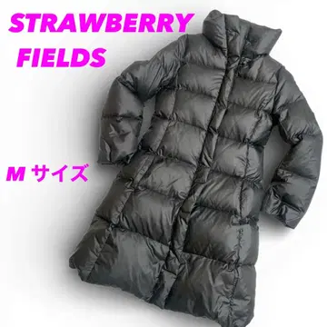 새상품급 스트로베리 필드 롱 다운 코트 A라인 블랙