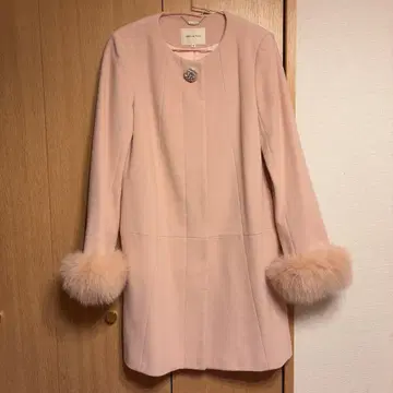 Debut de Fiore 노카라 코트 핑크