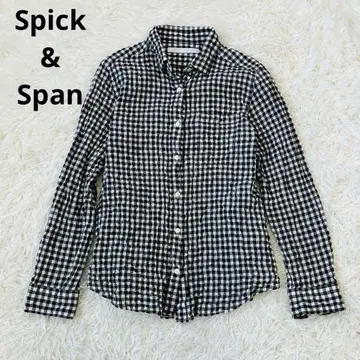 Spick&Span 스픽&스팬 체크 깅엄 셔츠