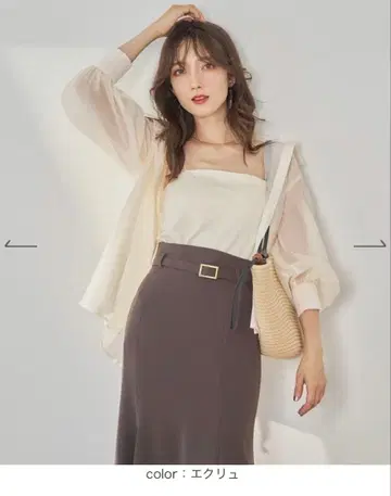 백 레이스업 시어 셔츠