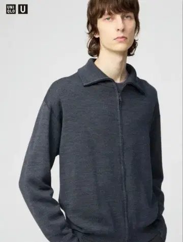 유니클로 U 더블 페이스 풀집 자켓 [미사용 새상품] L 그레이