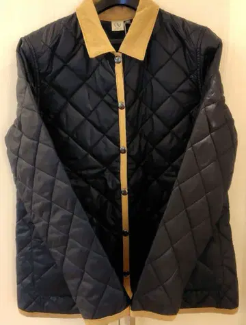 AIGLE 여성 M 사이즈 퀼팅 자켓 네이비 베이지