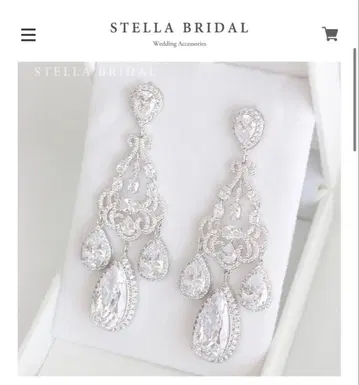 STELLA BRIDAL 크리스탈 귀걸이