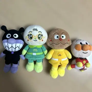 호빵맨 봉제 인형 4체 세트