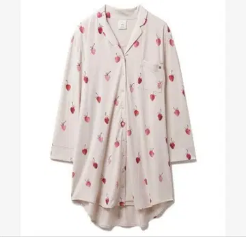 컨디션 최상 젤라또피케 젤라피케 스트로베리 모티브 셔츠 드레스 베이지