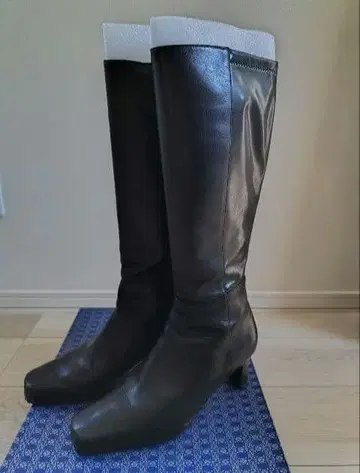 [컨디션 최상] 여성용 롱 부츠 (블랙) 눈길 대응 24cm