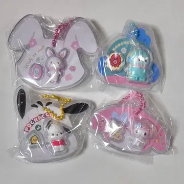 산리오 미니어처 패키지 참 4개 세트