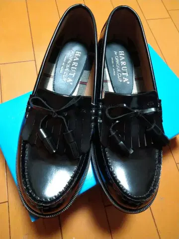 HARUTA 블랙 로퍼 23.5cm