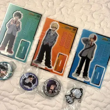 히로아카 아크릴 스탠드 액스 3개 세트 배지 키링 포함 쿠라스시