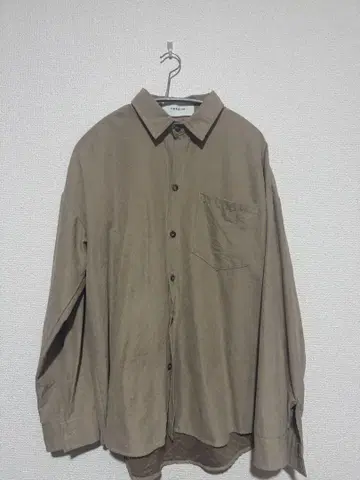 YARD PLUS 베이지 긴팔 셔츠