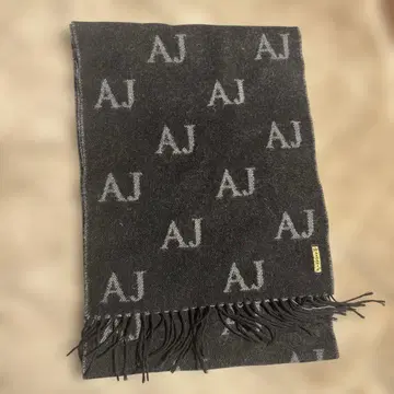 AJ 로고 블랙 머플러