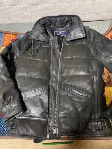 AVIREX 빈티지 가죽 다운 자켓 타입 B-3