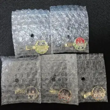 컬러풀 피치 메탈 헤어 클립 5종 세트