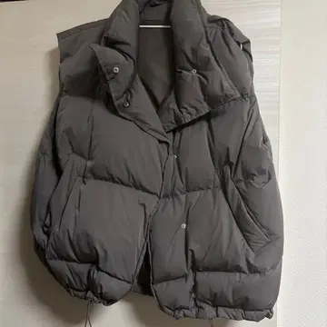 EMODA 그레이 다운 베스트 사이즈 F