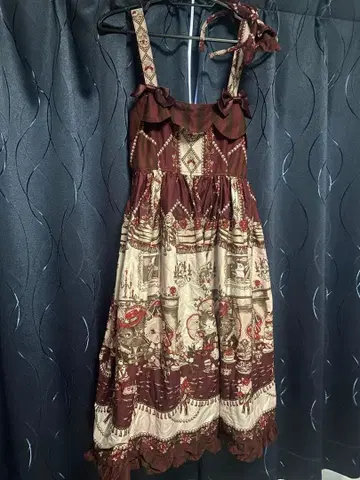 ALICEandthePIRATE 오버롤 스커트 머리띠 세트