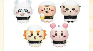 치이카와 (먼작귀) 라멘 돼지 미니 소프트 비닐 피규어 컬렉션 5점