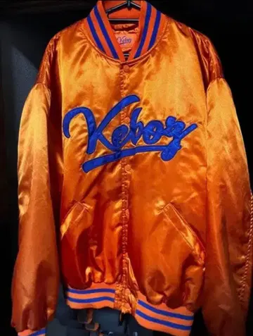 Keboz 바시티 자켓 오렌지 L